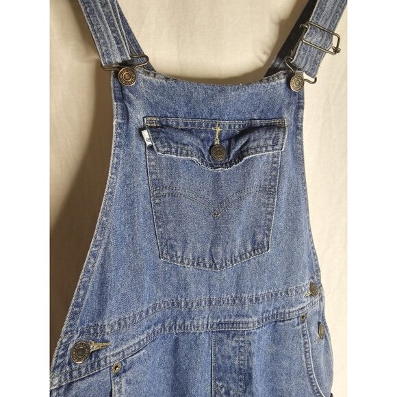Levi's Vintage '97 Women's Size Medium Carpenter Bib Overalls Cotton Denim - Picture 5 of 13